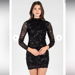 Valerie Mock Neck Sequin Mini Dress size S
$185 after tax  selling for $80